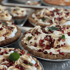 Pomegranate Meringue Pie